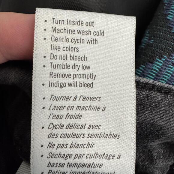 Paige Leenah Jeans Womens 34 Blacktop Destructed Wide Leg High Rise Denim - Picture 6 of 12